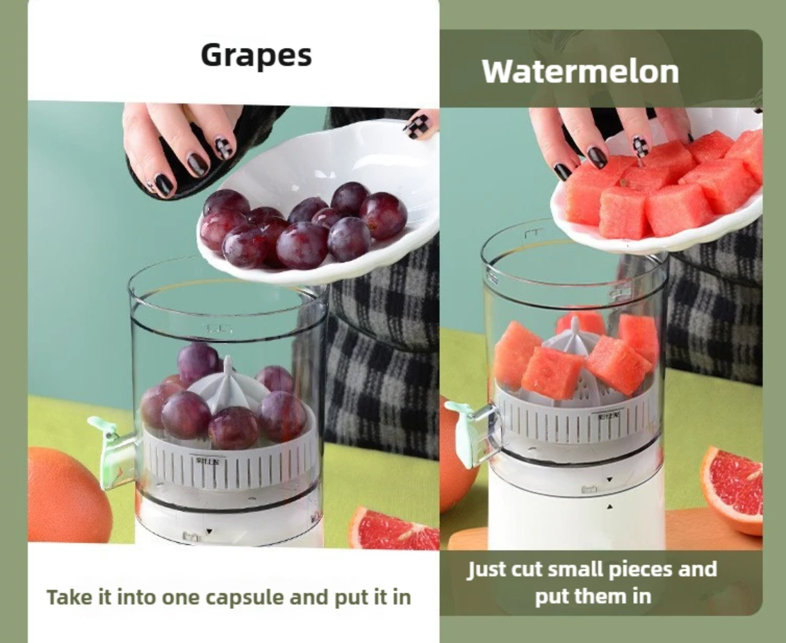 New Electric juicer, slow juicer, cordless juicer, fruit blender, rechargeable juicer